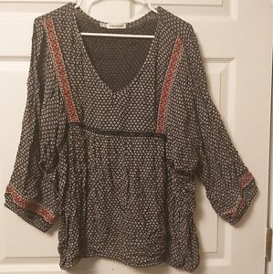 Top, Shirt, 3/4 Sleeves